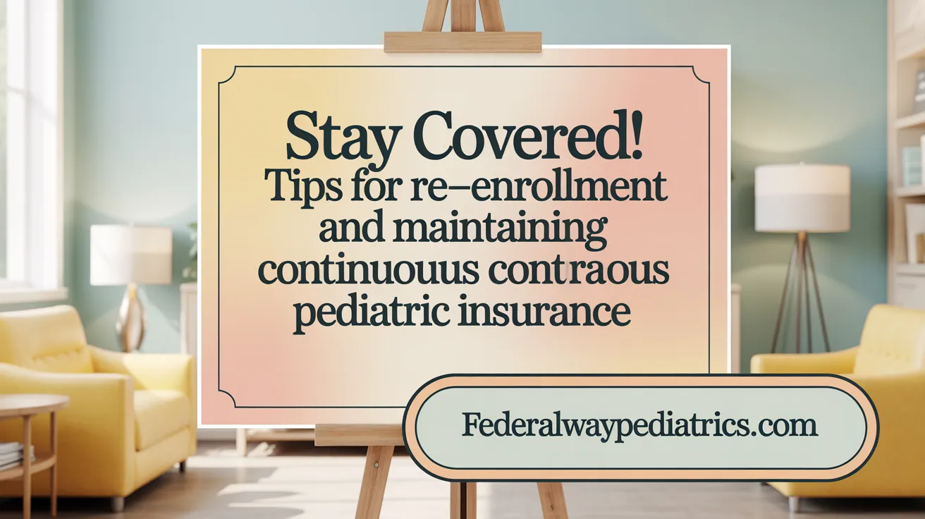 Stay Covered! Tips for Re-enrollment and Maintaining Continuous Pediatric Insurance