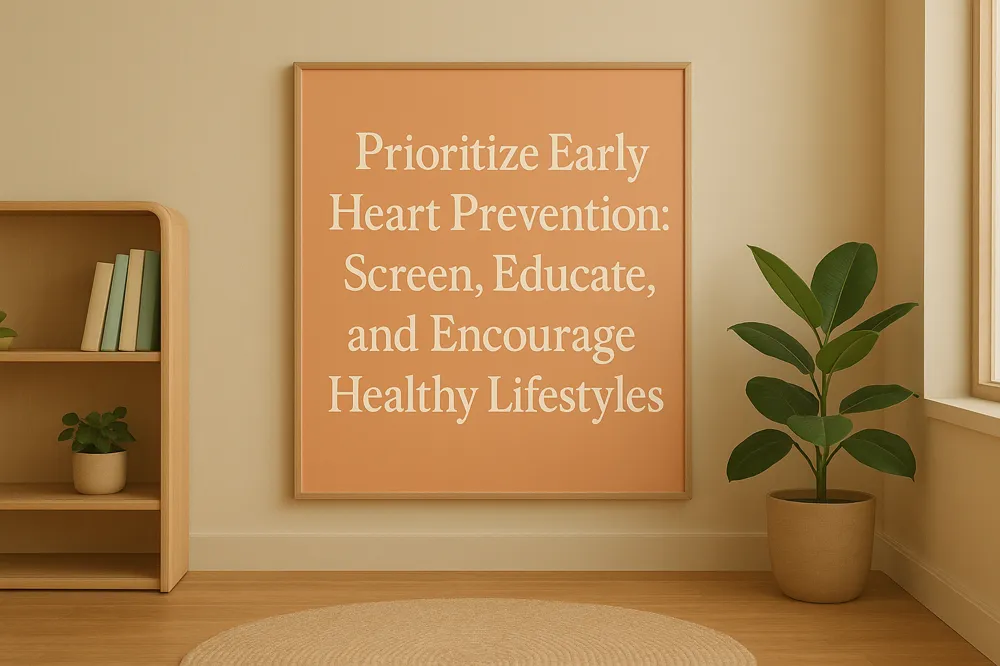 Prioritize Early Heart Prevention: Screen, Educate, and Encourage Healthy Lifestyles