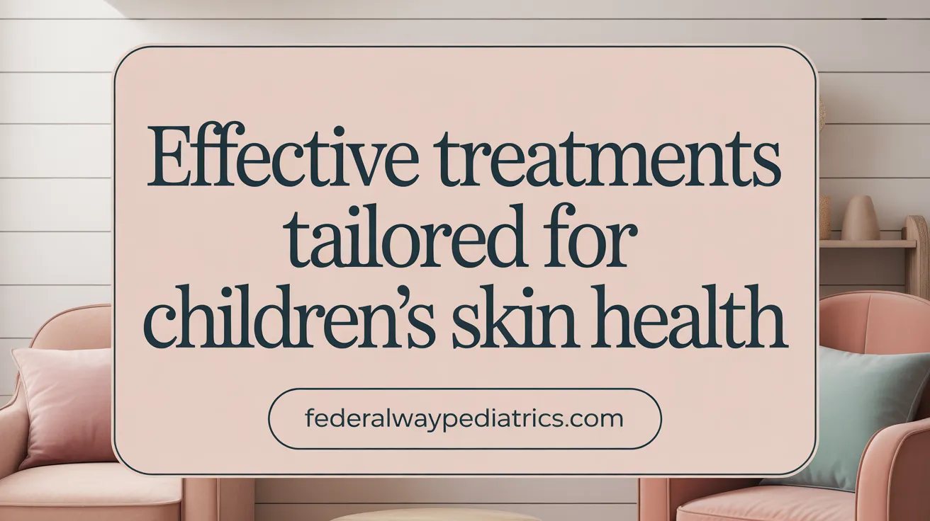 Effective treatments tailored for pediatric skin health