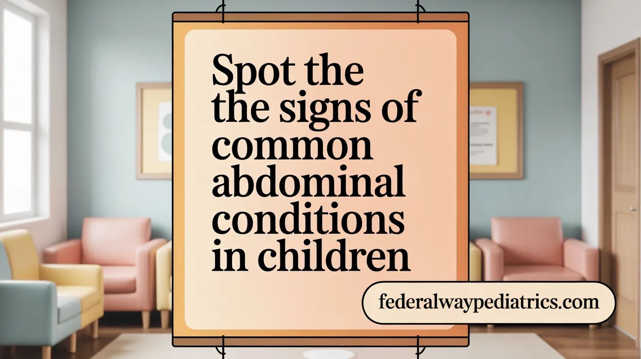 Spot the Signs of Serious and Minor Abdominal Conditions in Children