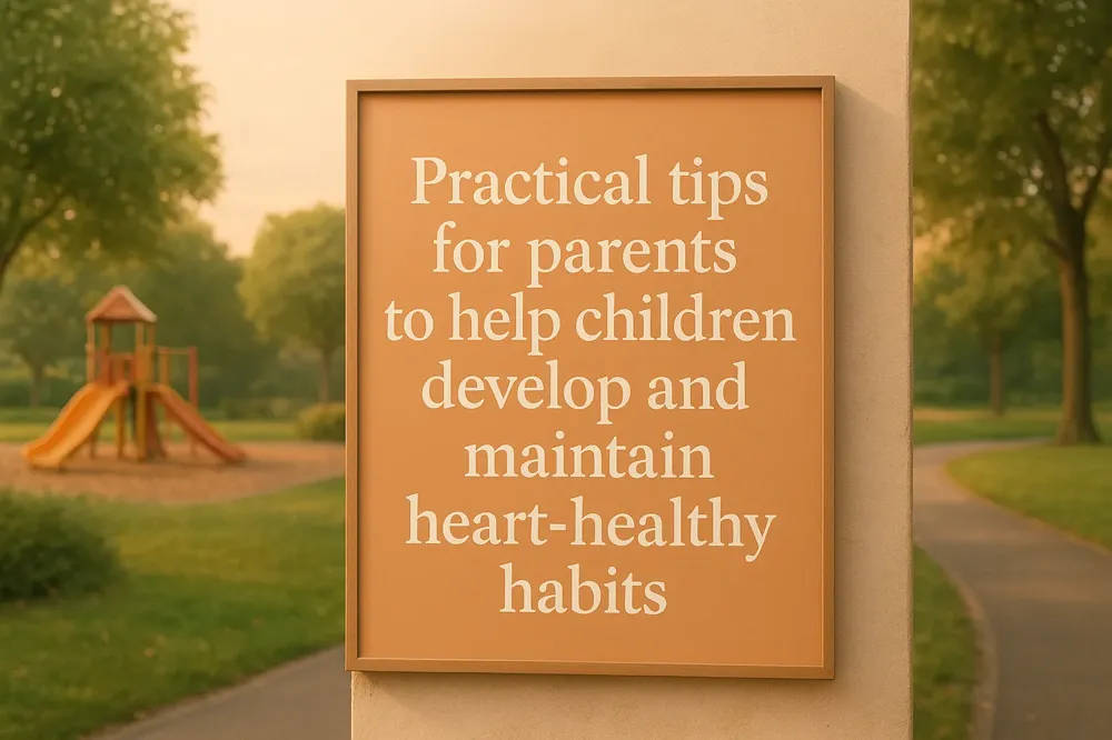 Practical tips for parents to help children develop and maintain heart-healthy habits.