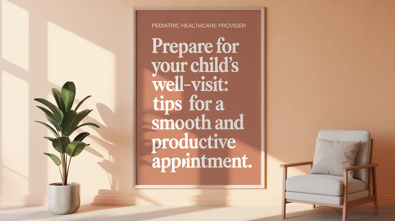 Prepare for your child's well-visit: tips for a smooth and productive appointment.