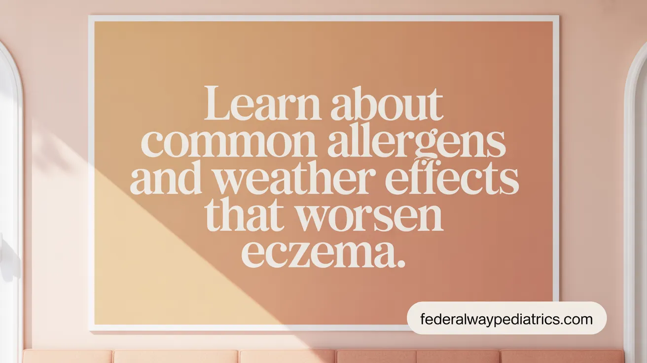 Learn about common allergens and weather effects that worsen eczema.