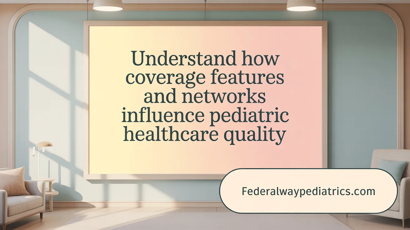Understand How Coverage Features and Networks Influence Pediatric Healthcare Quality