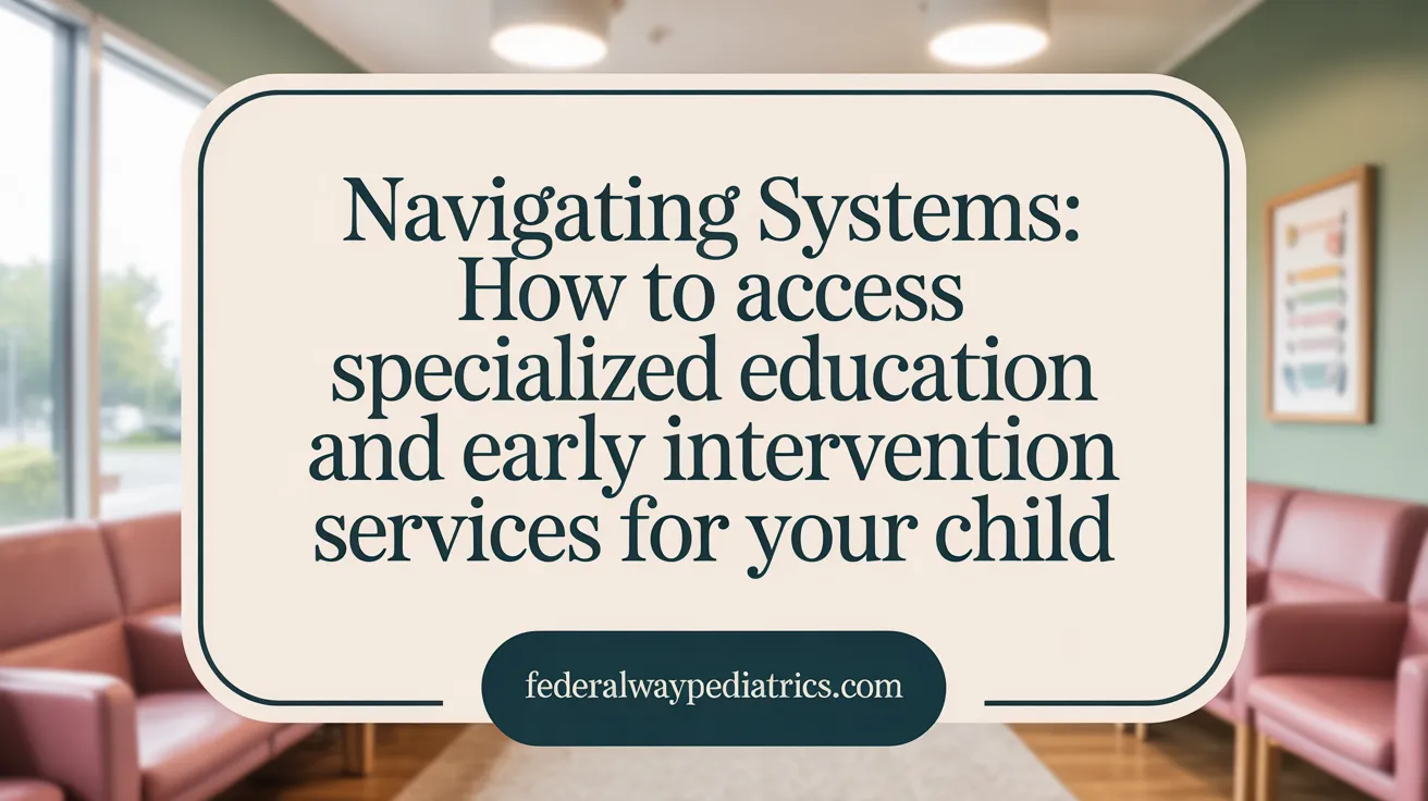 Navigating Systems: How to access specialized education and early intervention services for your child