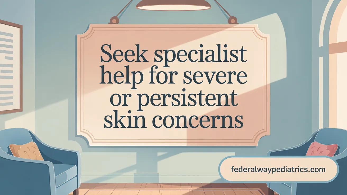 Seek specialist help for severe or persistent acne