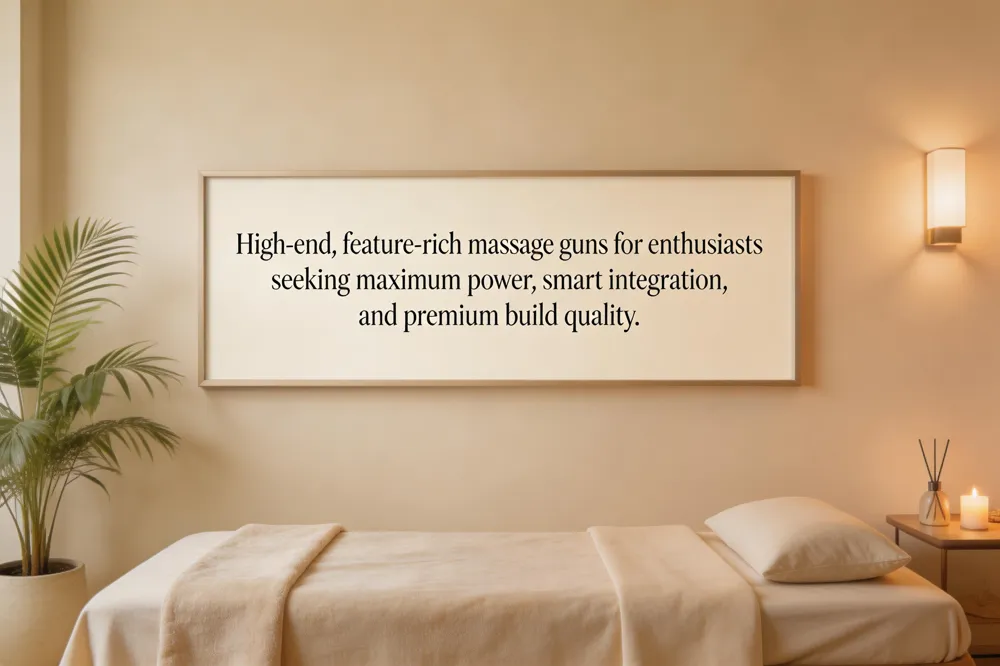 High‑end, feature‑rich massage guns for enthusiasts seeking maximum power, smart integration, and premium build quality.