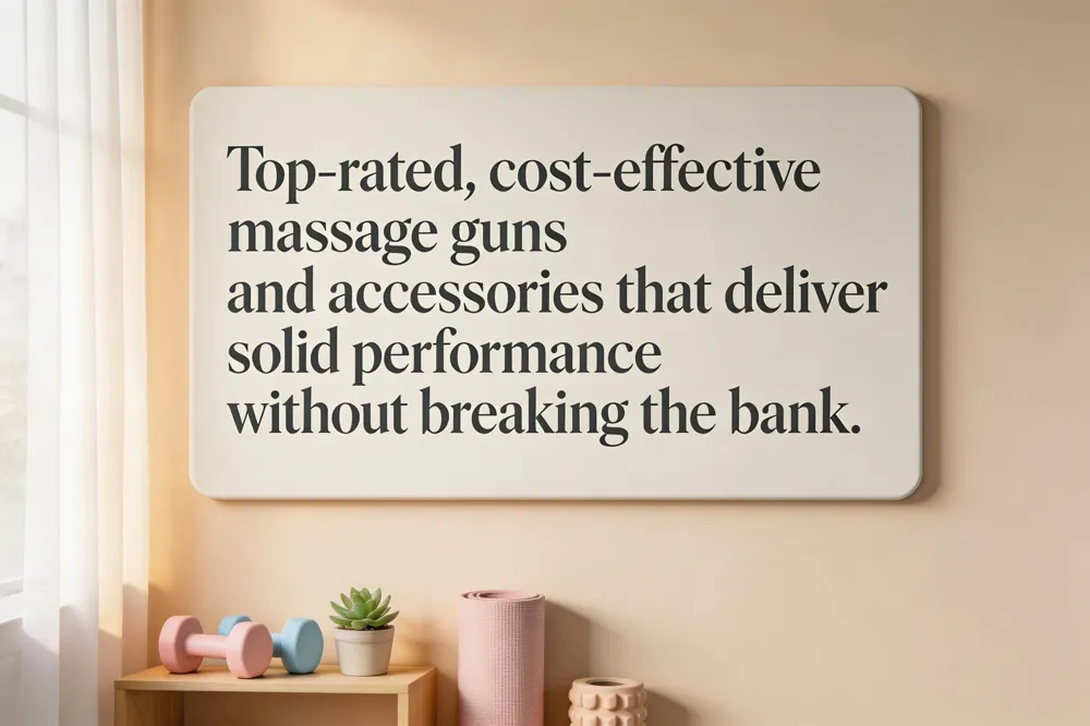 Top‑rated, cost‑effective massage guns and accessories that deliver solid performance without breaking the bank.