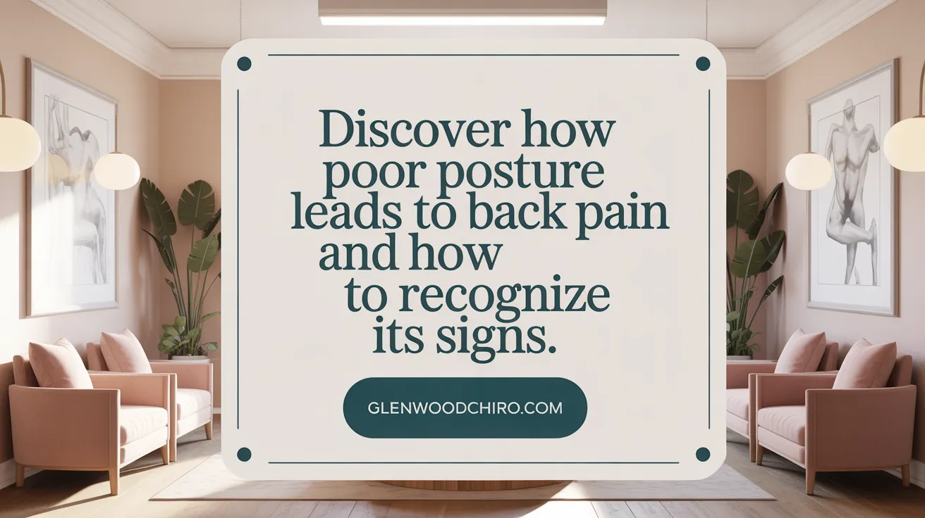 Discover how poor posture leads to back pain and how to recognize its signs.