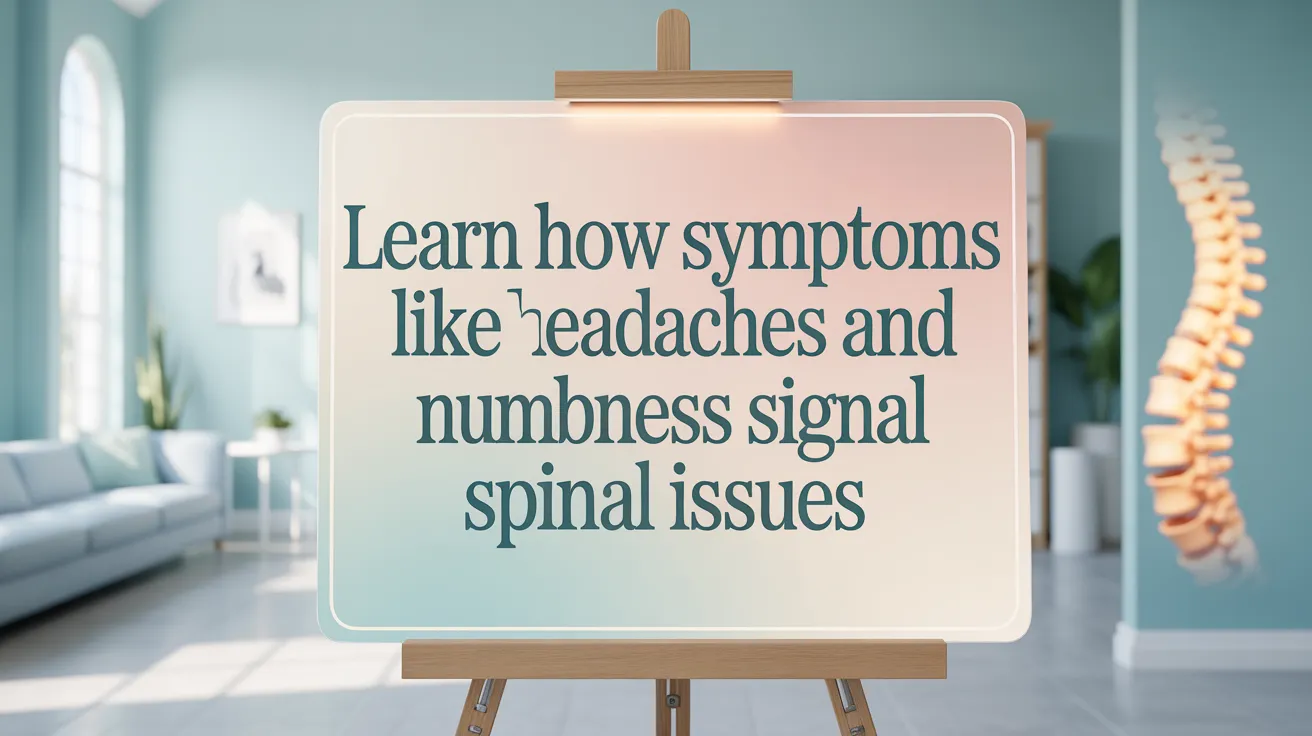 Learn How Symptoms Like Headaches and Numbness Signal Spinal Issues