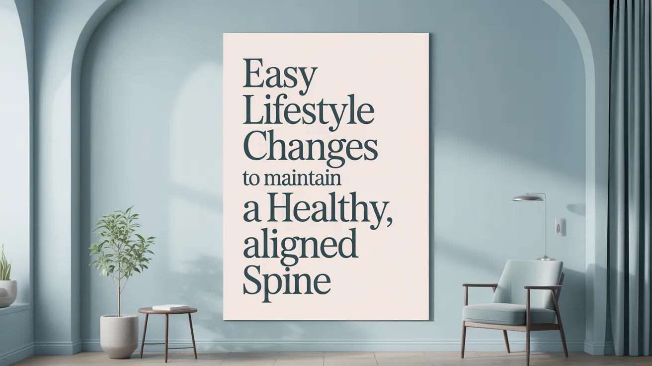 Easy Lifestyle Changes to Maintain a Healthy, Aligned Spine