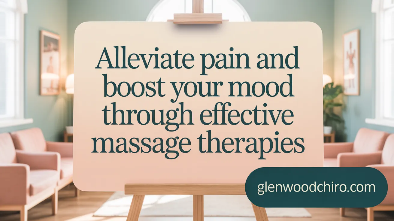 Alleviate pain and boost your mood through effective massage therapies