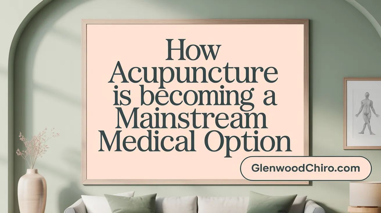 How Acupuncture Is Becoming a Mainstream Medical Option