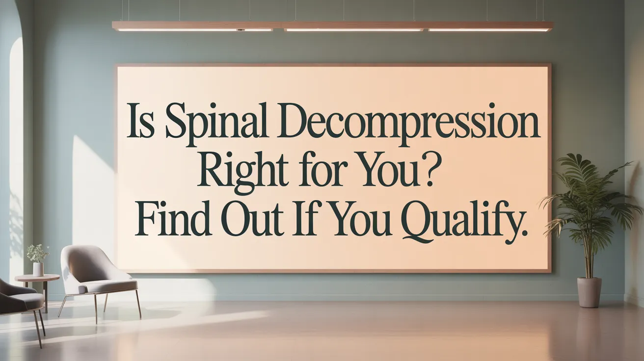 Is Spinal Decompression Right for You? Find Out if You Qualify