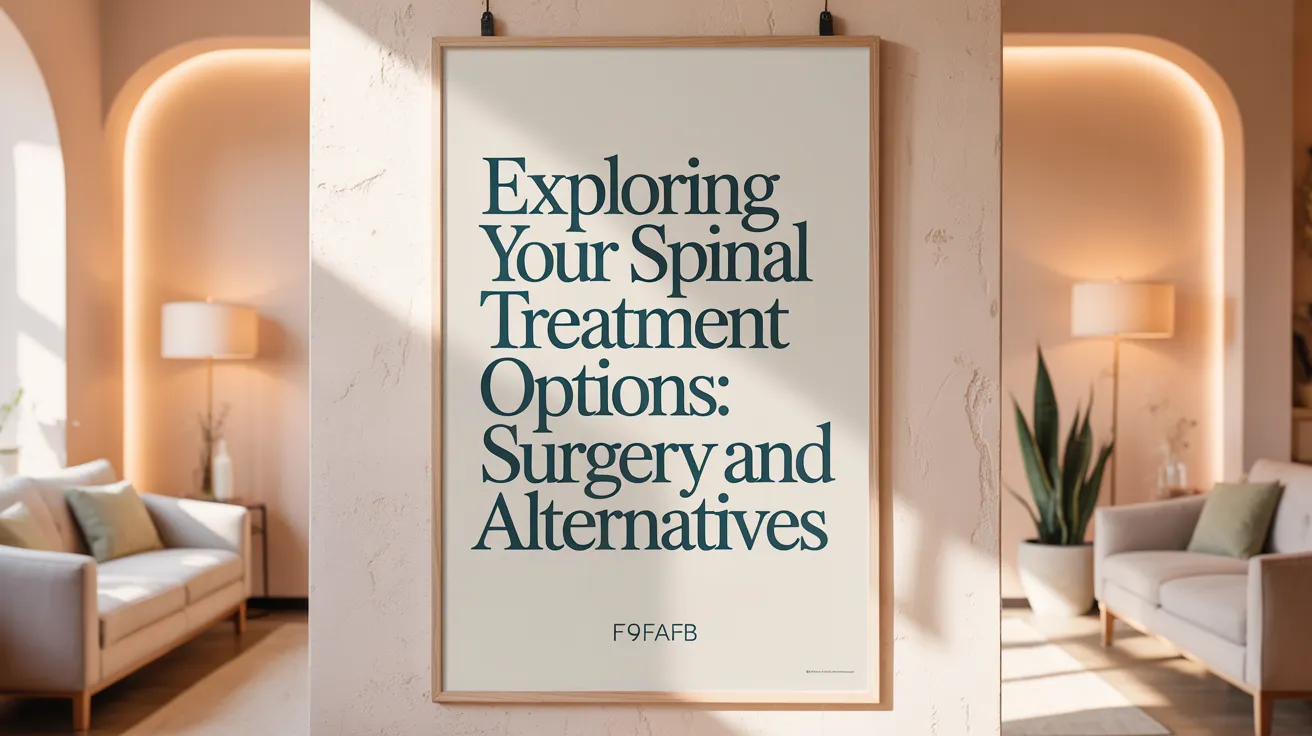 Exploring Your Spinal Treatment Options: Surgery and Alternatives