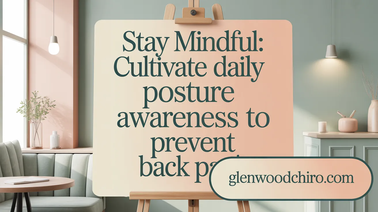 Stay Mindful: Cultivate Daily Posture Awareness to Prevent Back Pain