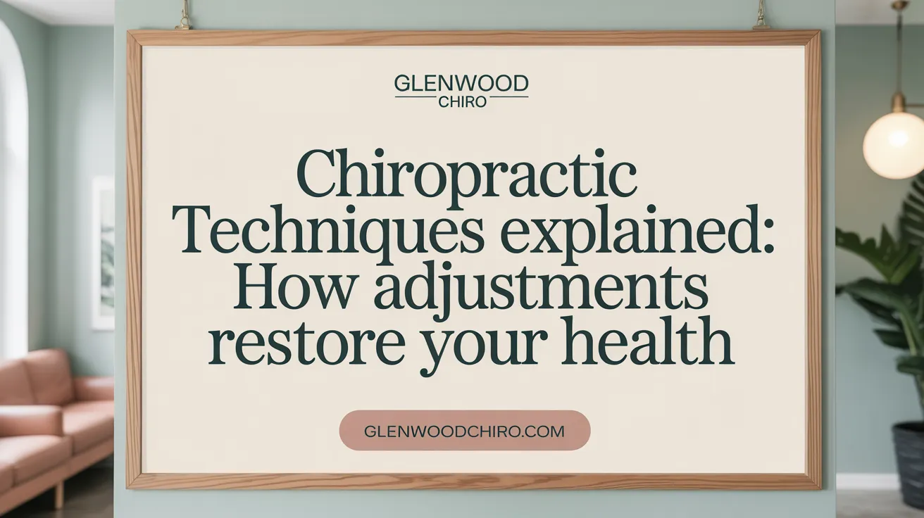 Chiropractic Techniques Explained: How Adjustments Restore Your Health