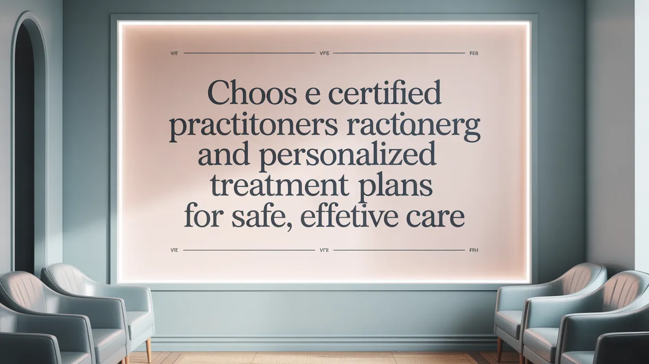 Choose Certified Practitioners and Personalized Treatment Plans for Safe, Effective Care