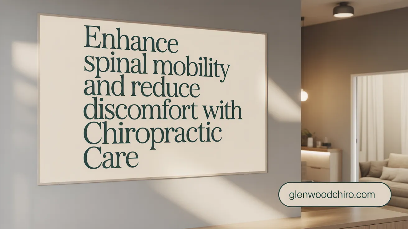 Enhance Spinal Mobility and Reduce Discomfort with Chiropractic Care