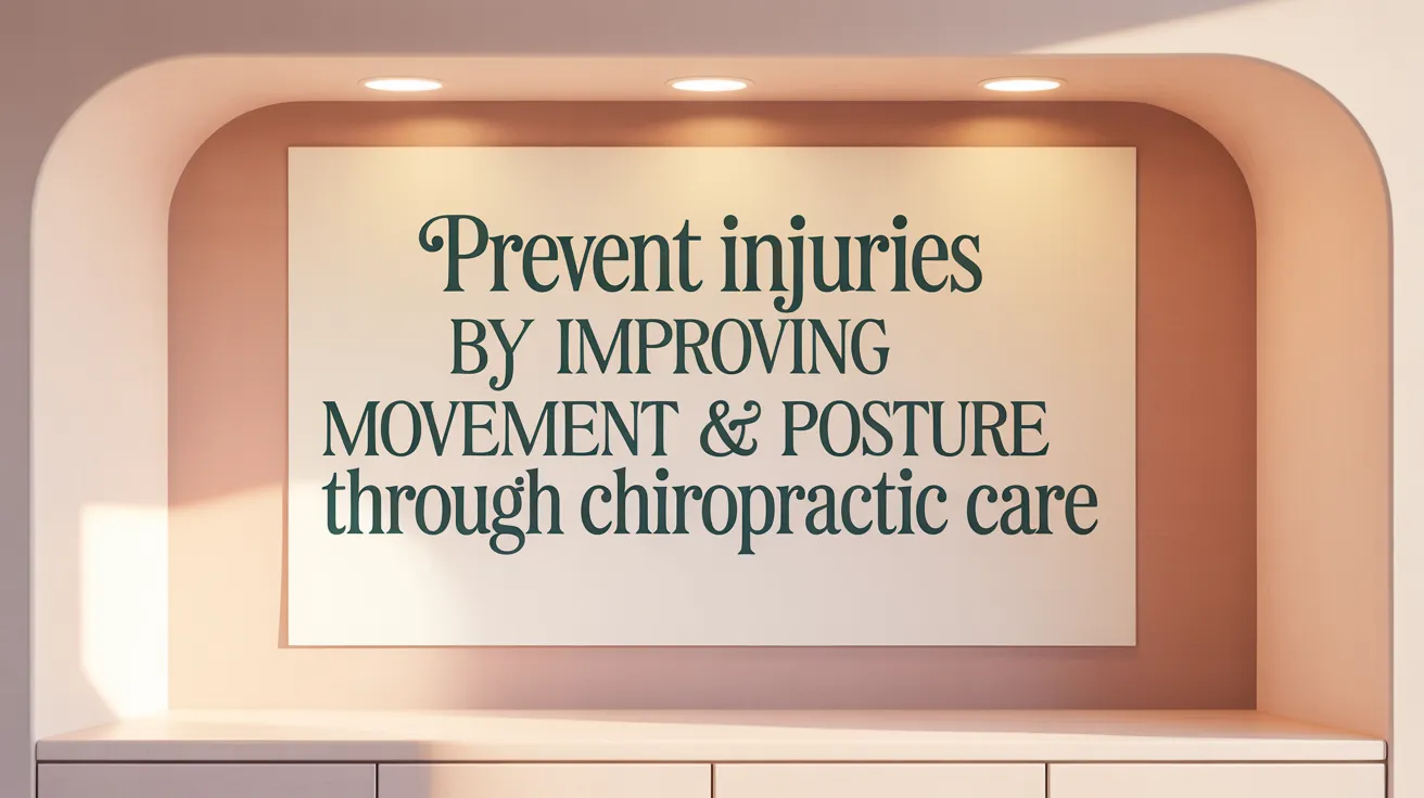 Prevent Injuries by Improving Movement & Posture through Chiropractic Care