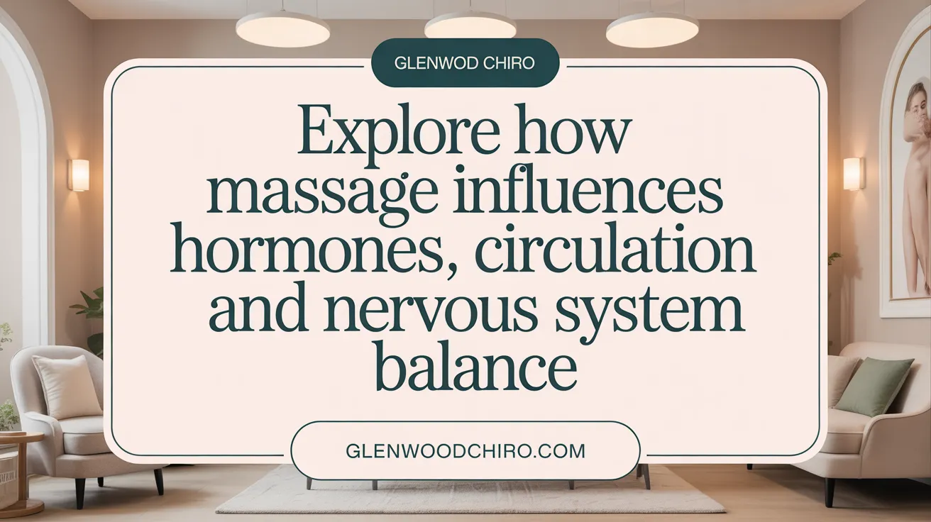 Explore how massage influences hormones, circulation, and nervous system balance