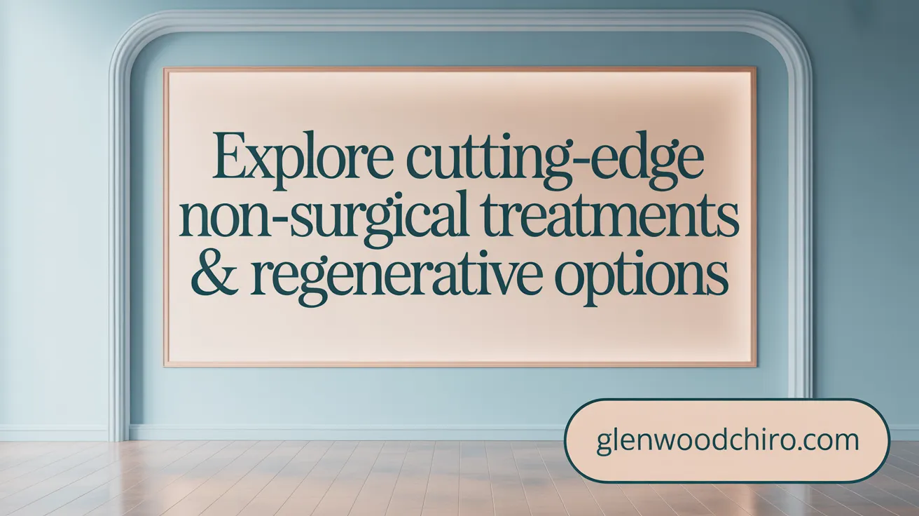 Explore Cutting-Edge Non-Surgical Treatments & Regenerative Options