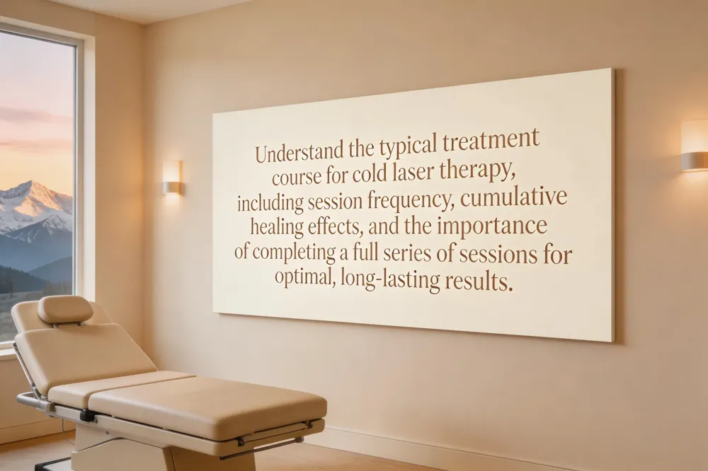 Understand the typical treatment course for cold laser therapy, including session frequency, cumulative healing effects, and the importance of completing a full series of sessions for optimal, long-lasting results.