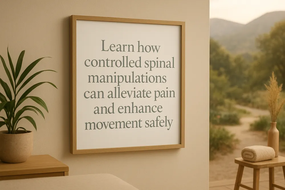 Learn how controlled spinal manipulations can alleviate pain and enhance movement safely