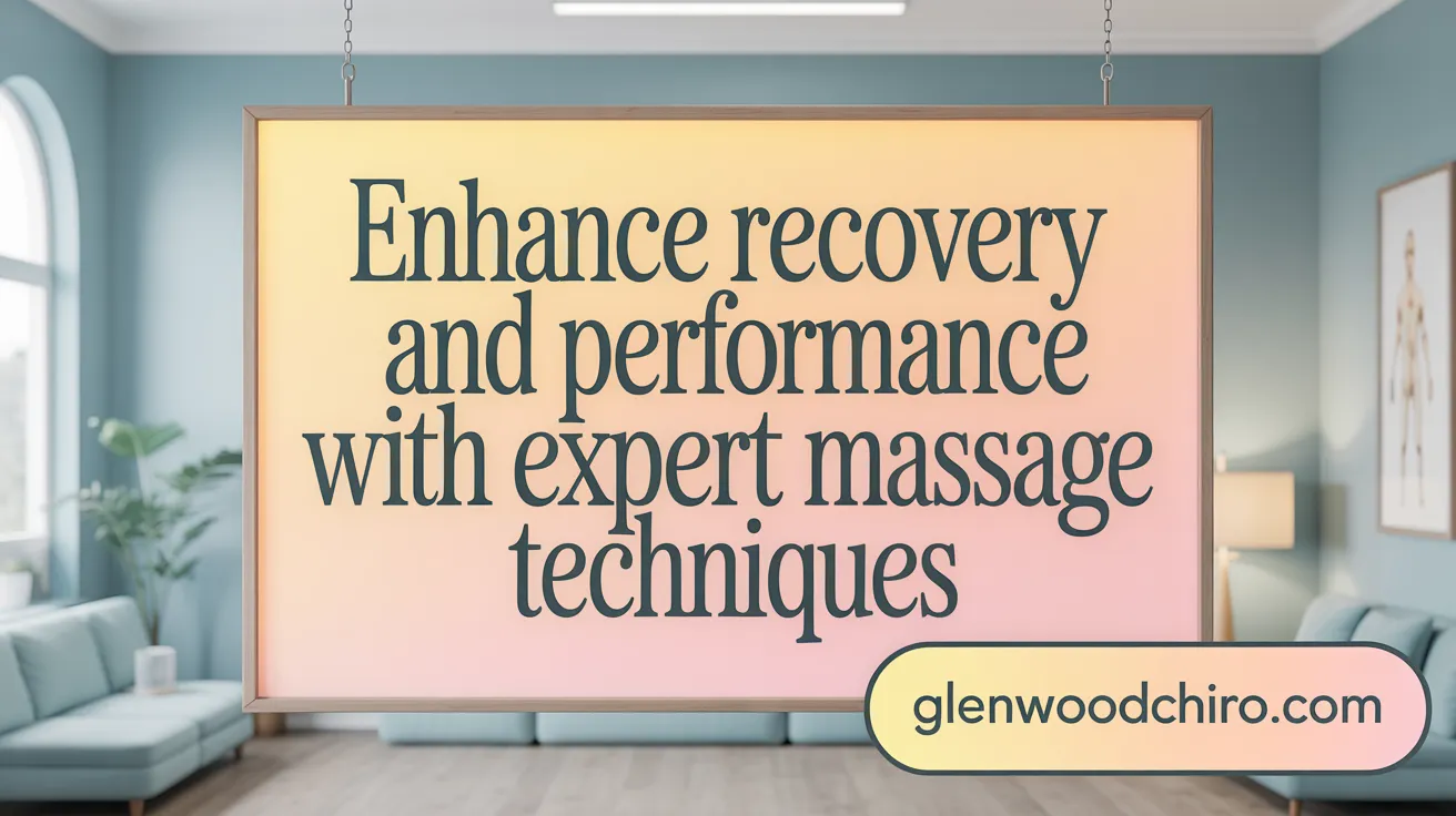 Enhance Recovery and Performance with Expert Massage Techniques