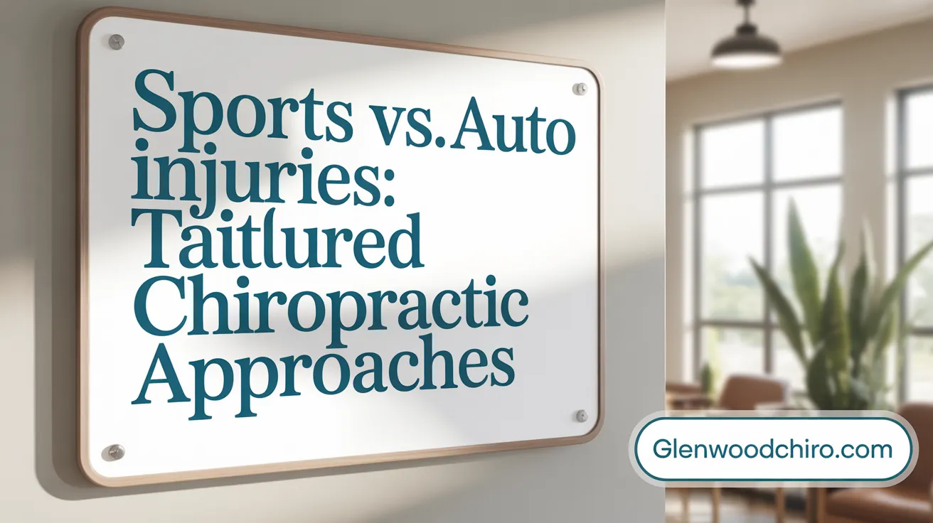 Sports vs. Auto Injuries: Tailored Chiropractic Approaches