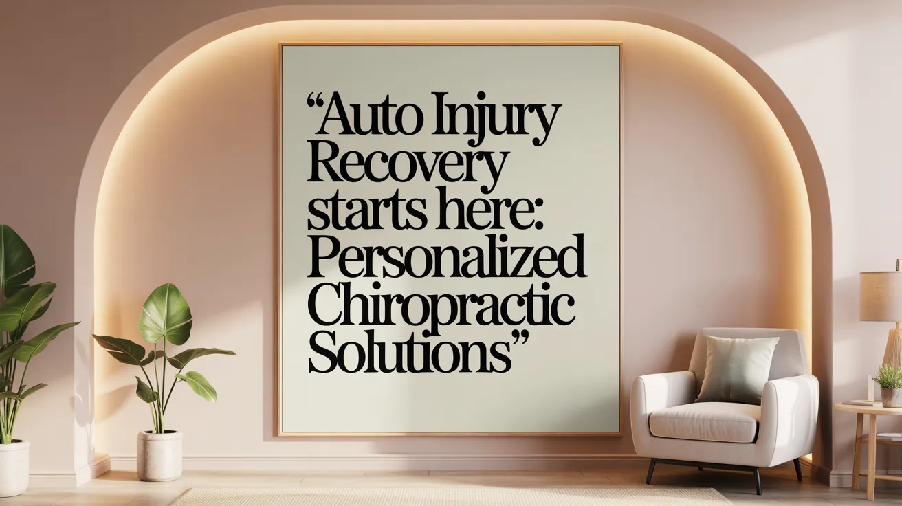 Auto Injury Recovery Starts Here: Personalized Chiropractic Solutions