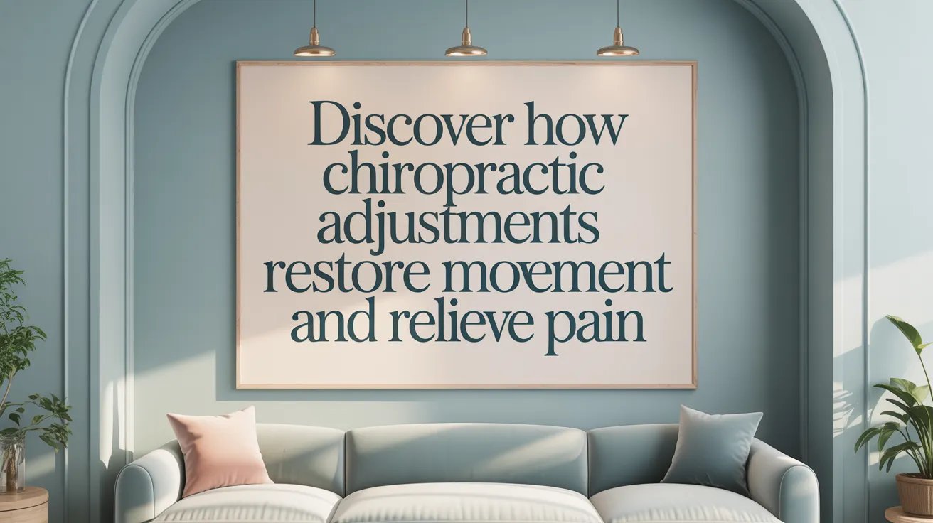Discover How Chiropractic Adjustments Restore Movement and Relieve Pain