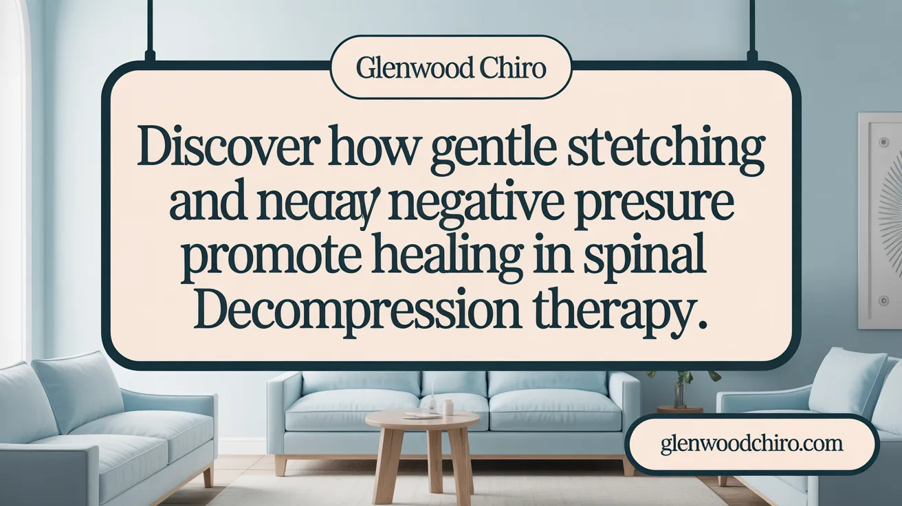 Discover how gentle stretching and negative pressure promote healing in spinal decompression therapy.