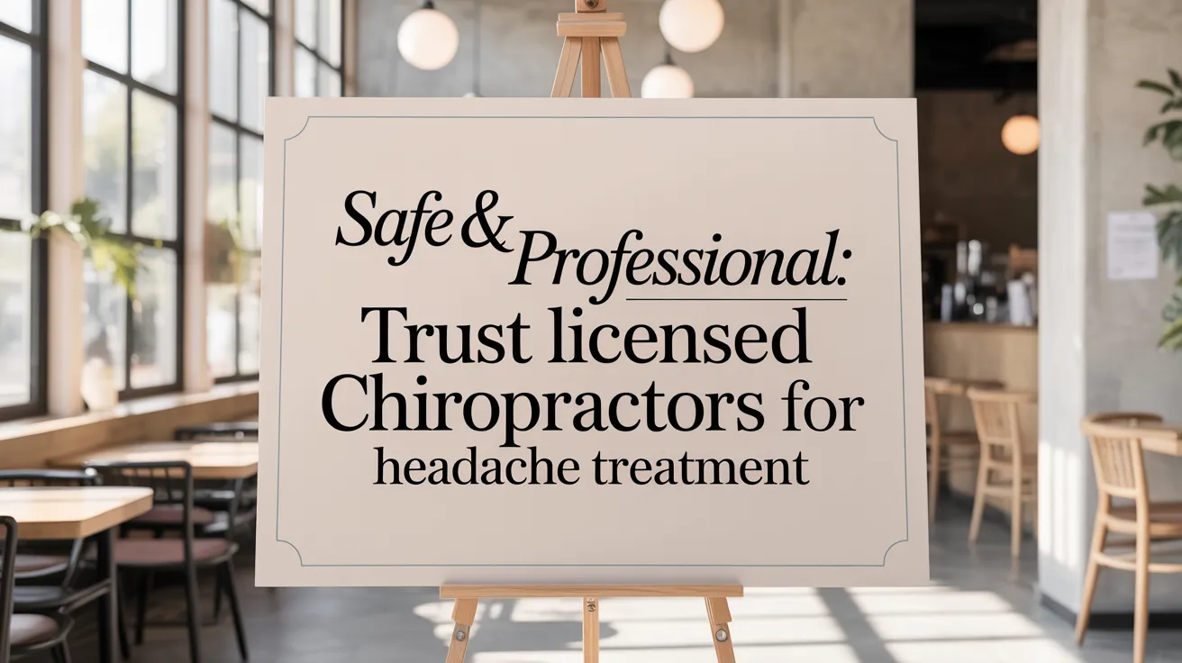 Safe & Professional: Trust Licensed Chiropractors for Headache Treatment