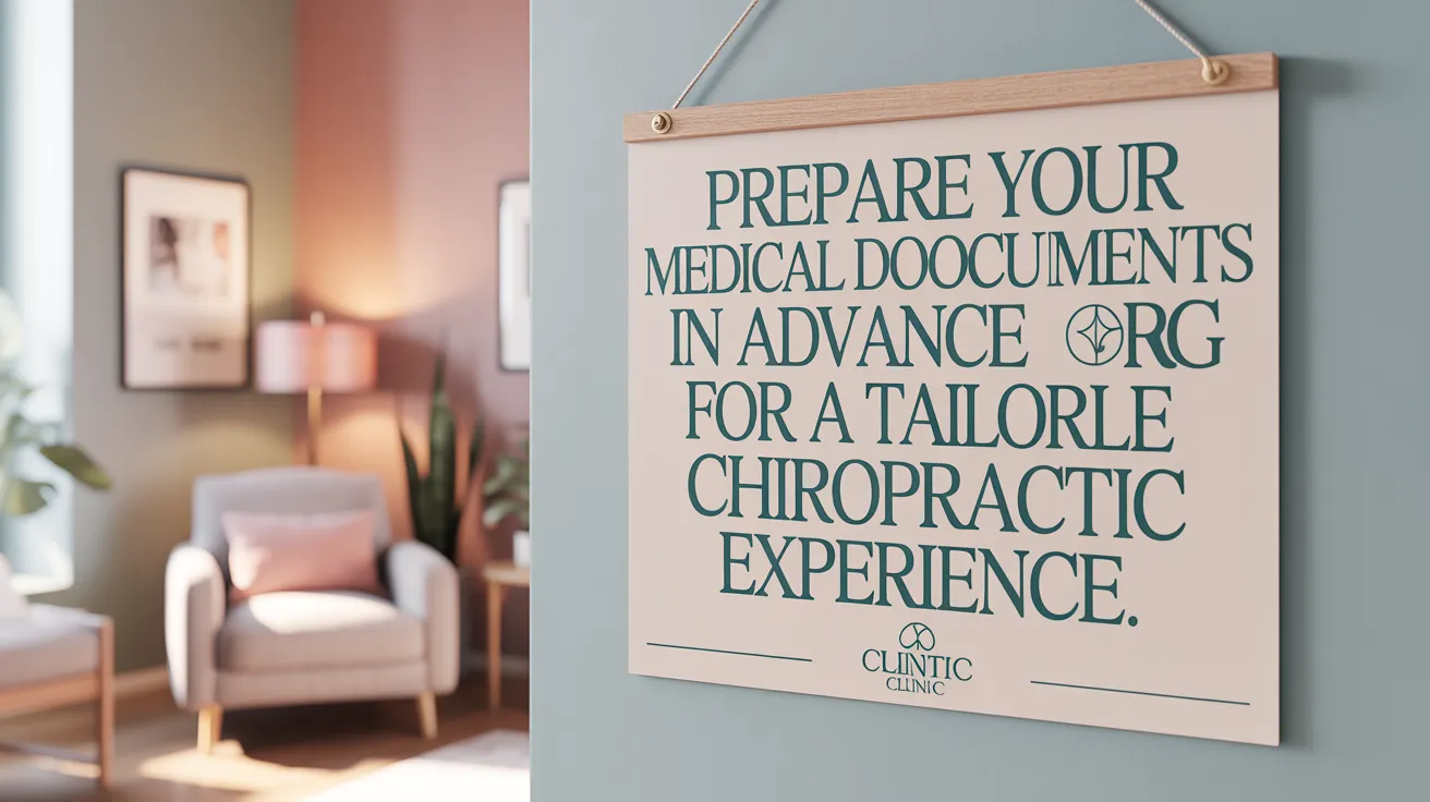 Prepare Your Medical Documents in Advance for a Tailored Chiropractic Experience