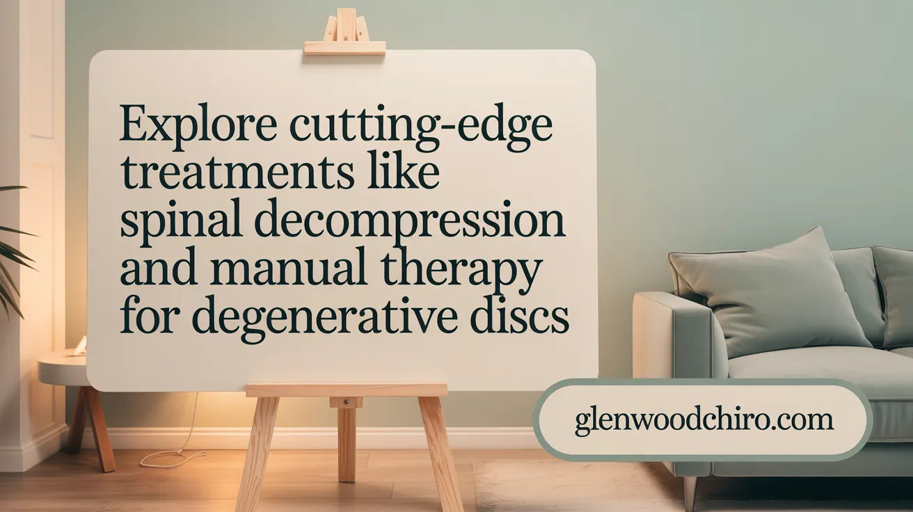 Explore cutting-edge treatments like spinal decompression and manual therapy for degenerative discs