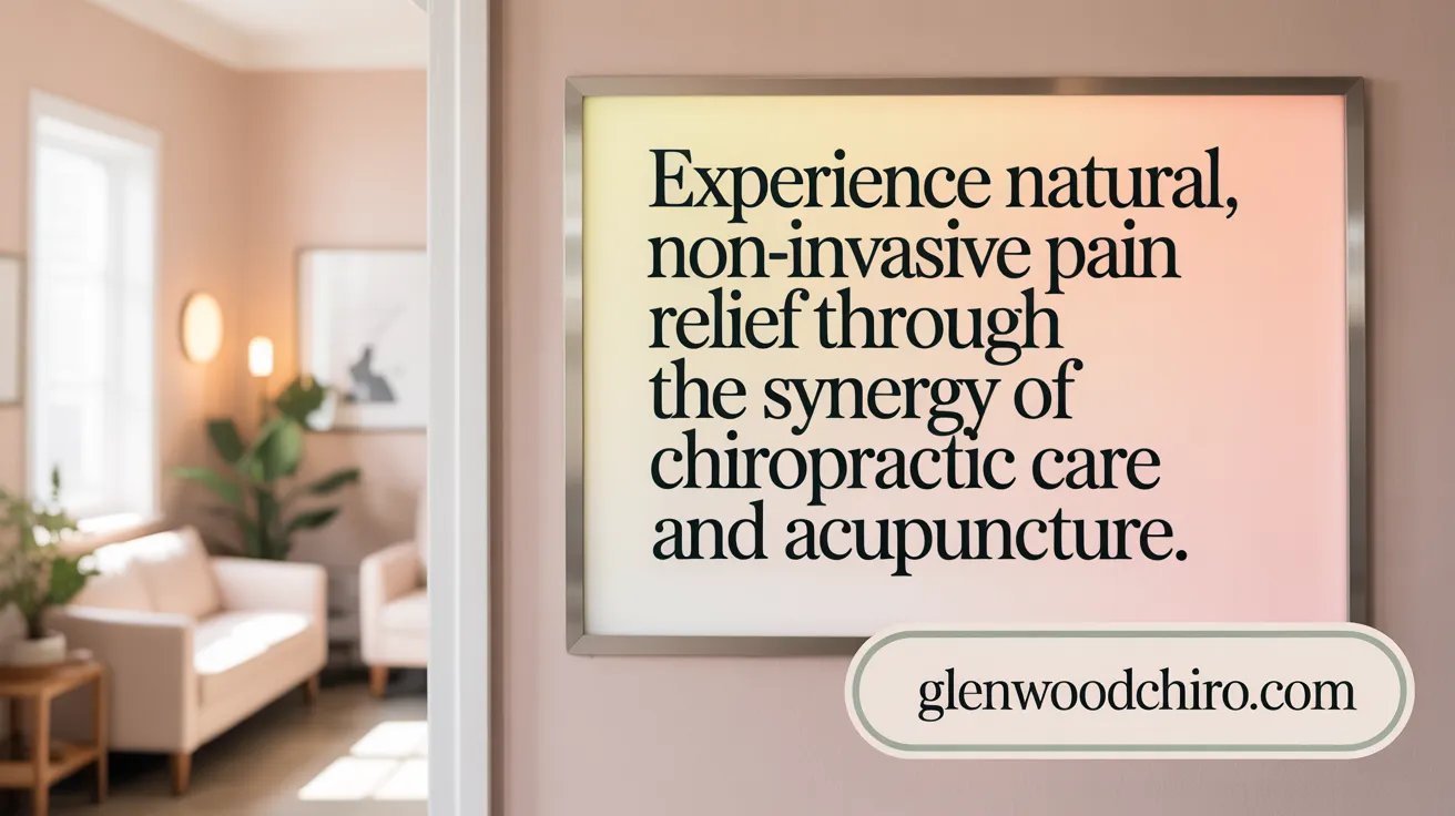Experience natural, non-invasive pain relief through the synergy of chiropractic care and acupuncture.