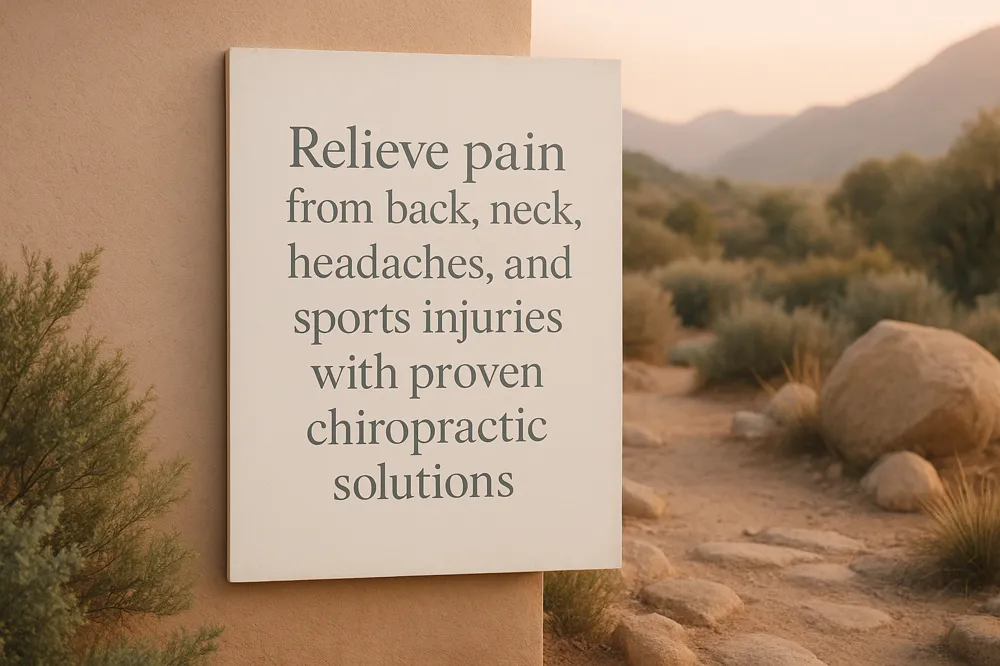 Relieve pain from back, neck, headaches, and sports injuries with proven chiropractic solutions