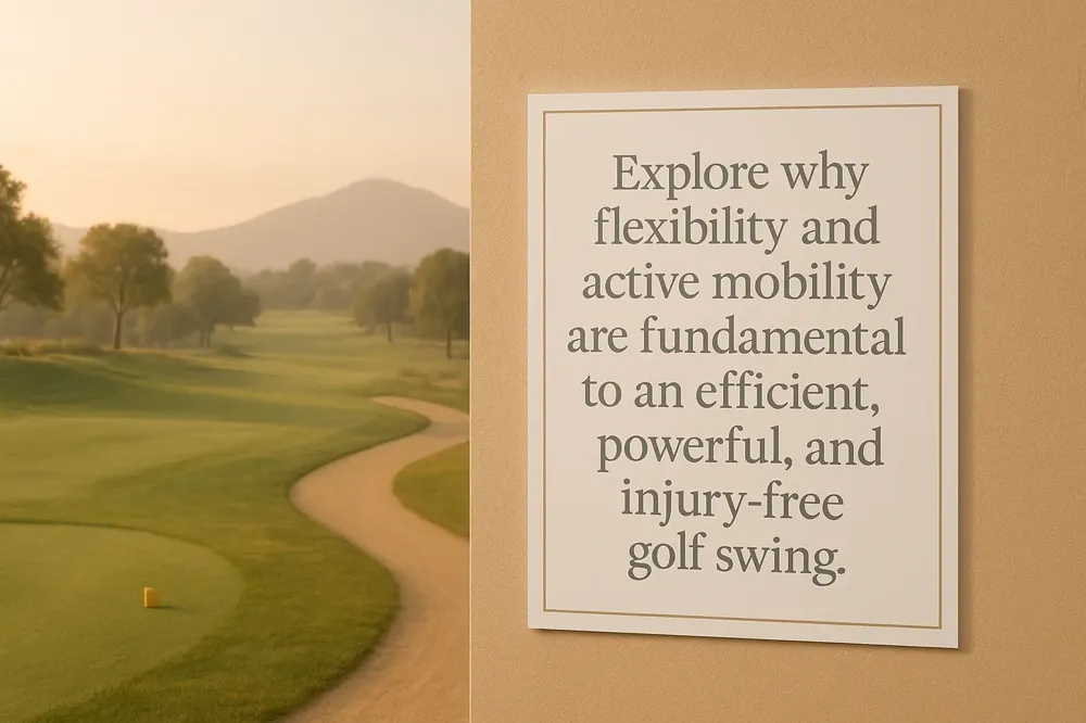 Explore why flexibility and active mobility are fundamental to an efficient, powerful, and injury-free golf swing.