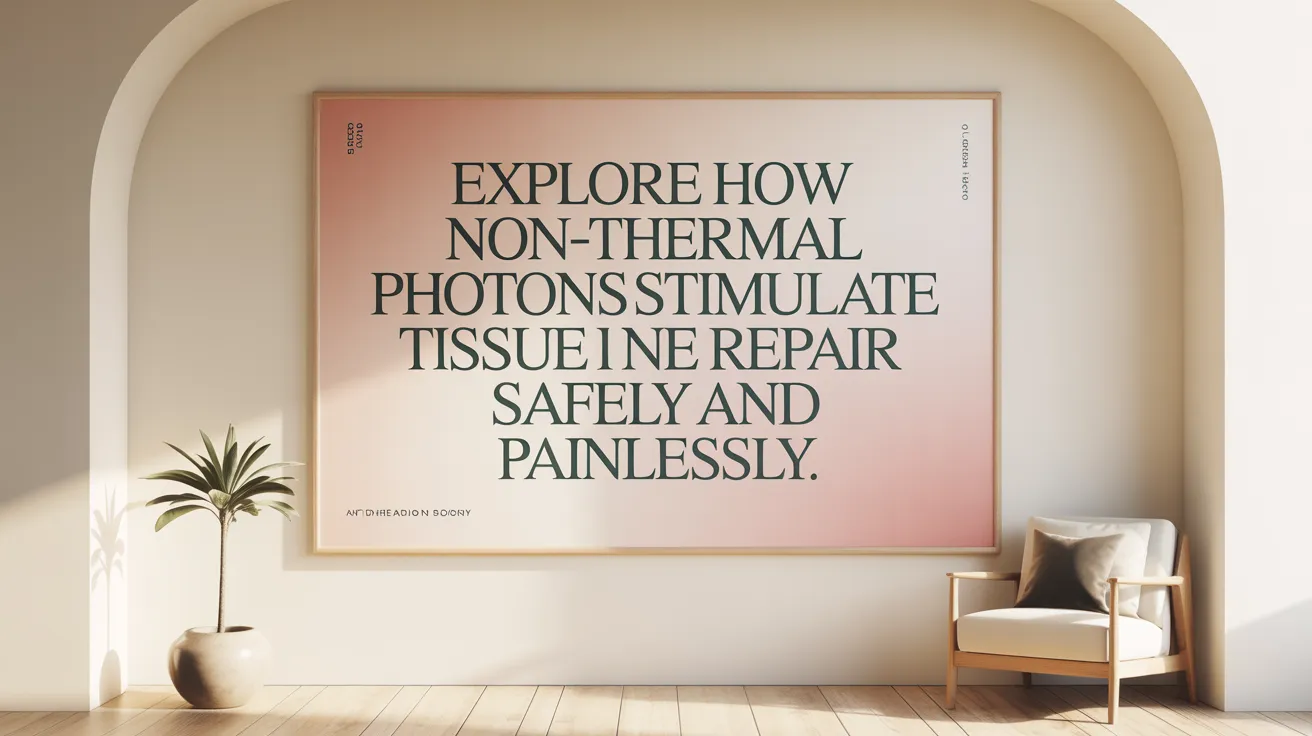 Explore how non-thermal photons stimulate tissue repair safely and painlessly