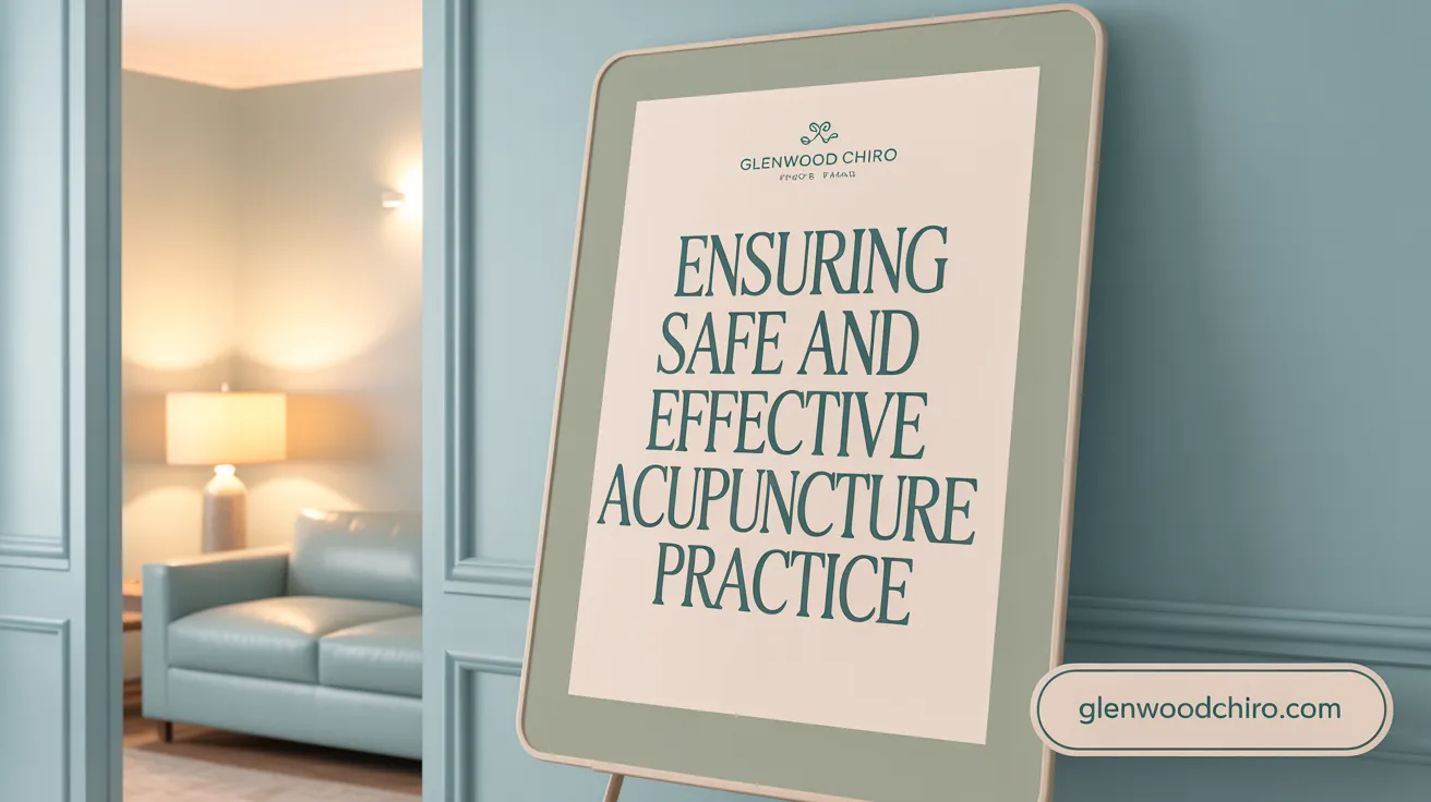 Ensuring Safe and Effective Acupuncture Practice