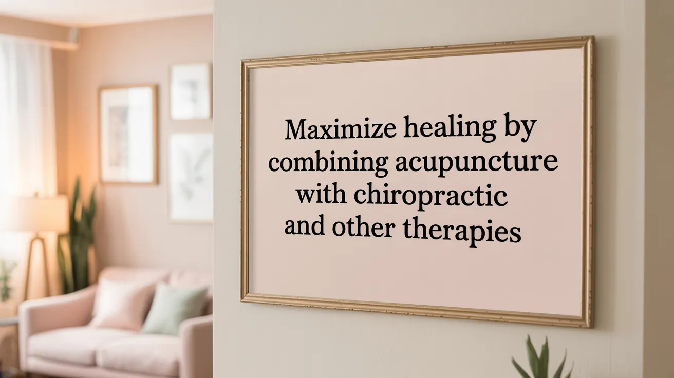 Maximize Healing by Combining Acupuncture with Chiropractic and Other Therapies