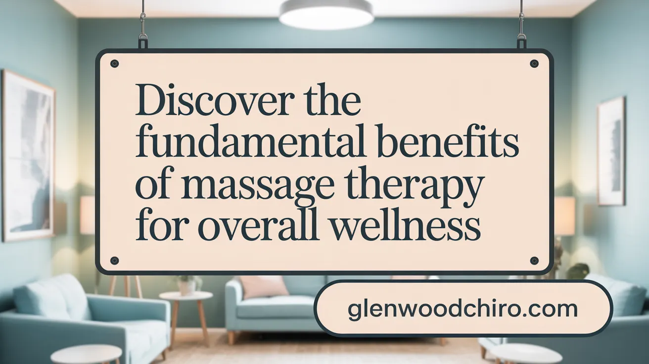 Discover the fundamental benefits of massage therapy for overall wellness