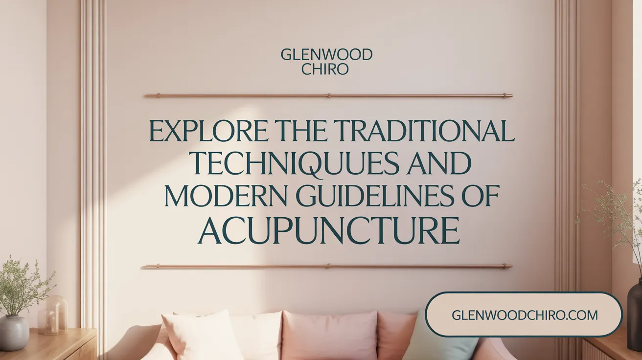 Explore the Traditional Techniques and Modern Guidelines of Acupuncture