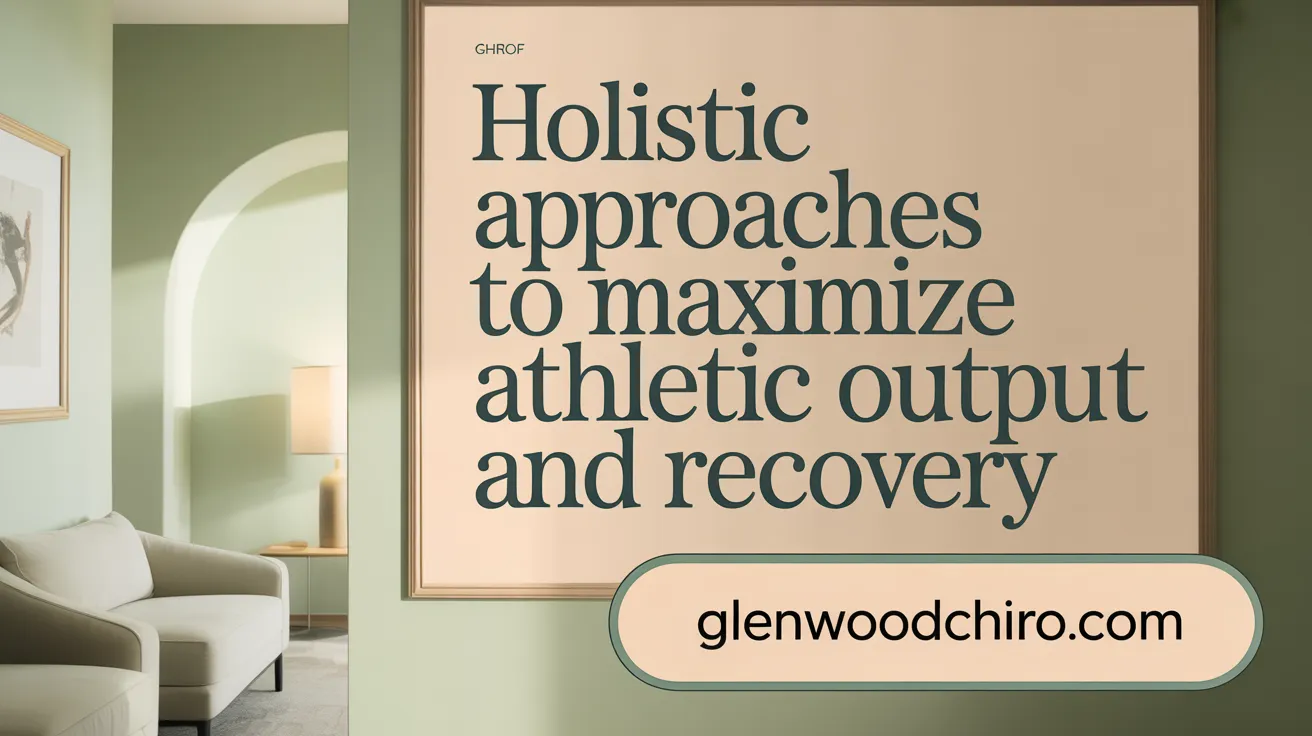 Holistic Approaches to Maximize Athletic Output and Recovery