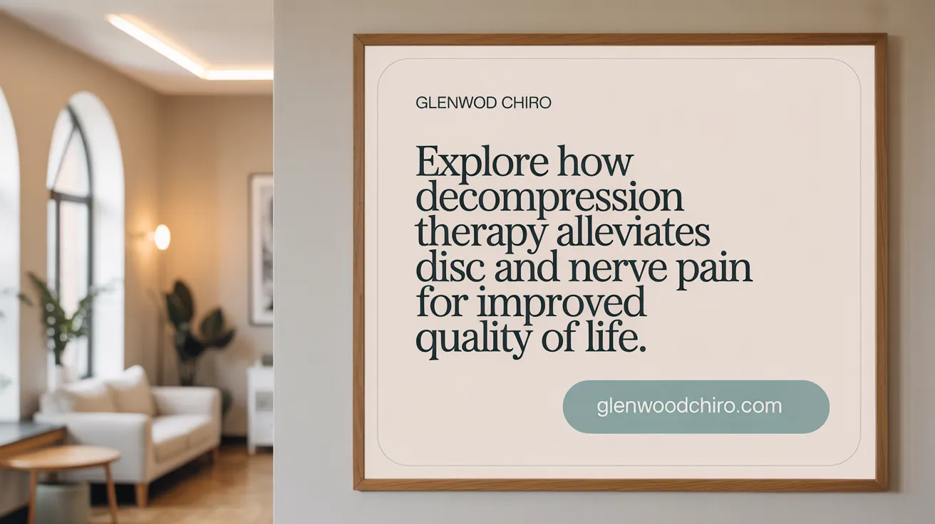 Explore how decompression therapy alleviates disc and nerve pain for improved quality of life.