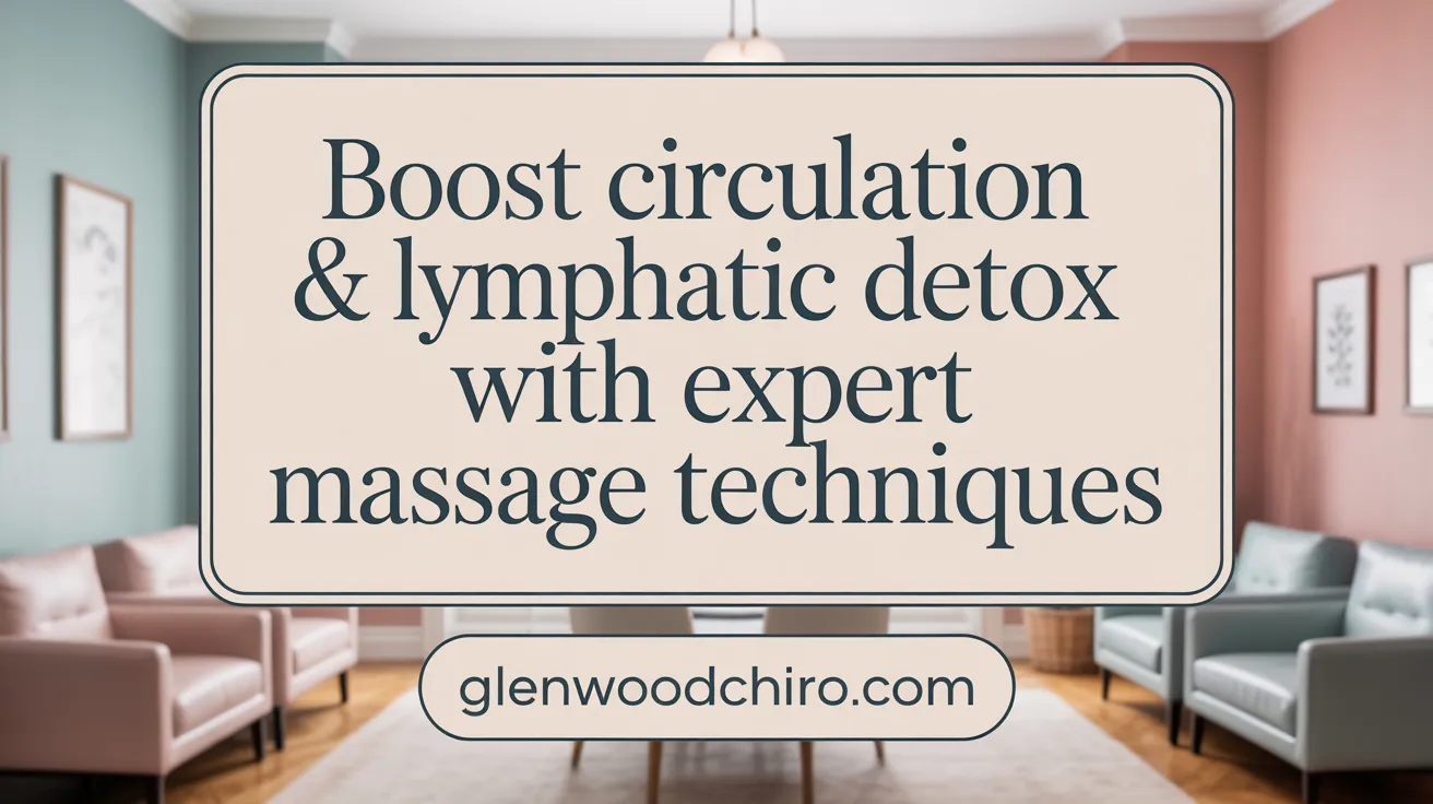 Boost Circulation & Lymphatic Detox with Expert Massage Techniques