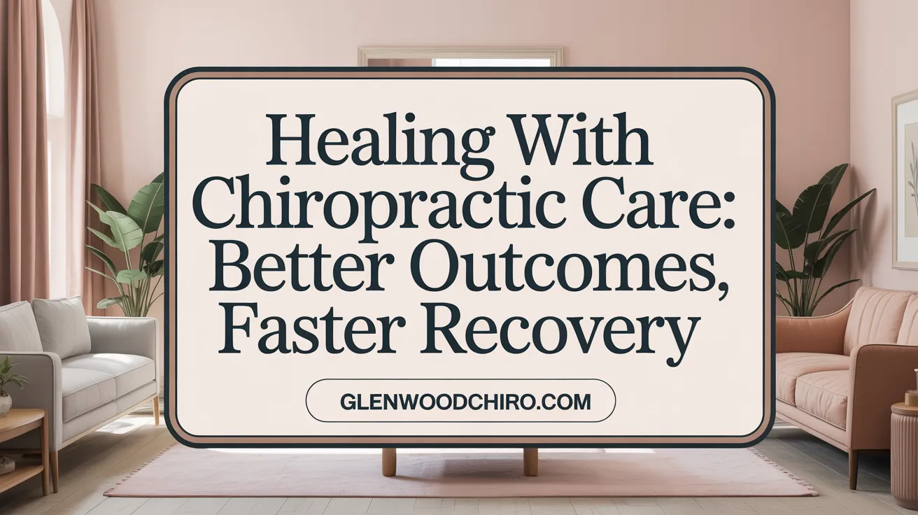 Healing with Chiropractic Care: Better Outcomes, Faster Recovery