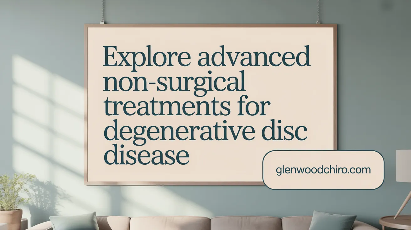 Explore Advanced Non-Surgical Treatments for Degenerative Disc Disease