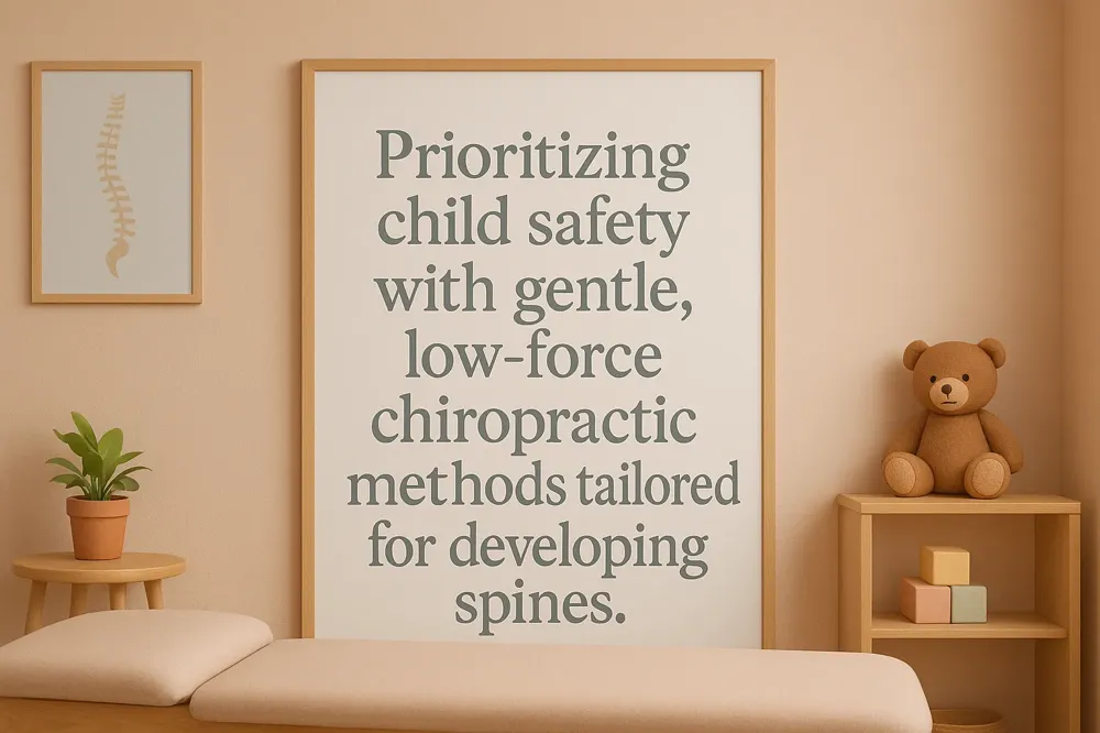 Prioritizing child safety with gentle, low-force chiropractic methods tailored for developing spines.